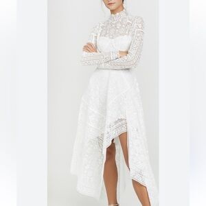 Jonathan Simkhai White Asymmetrical Sundress